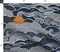 Night Sky Clouds Gold Stars Sky Blue Mustard Dark Navy Custom Printed Fabric by Spoonflower Various Fabrics by the Yard or Fat Quarter